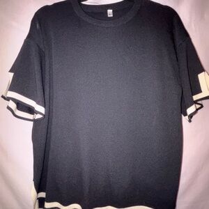 Fashion Black and Cream Coordinated Set